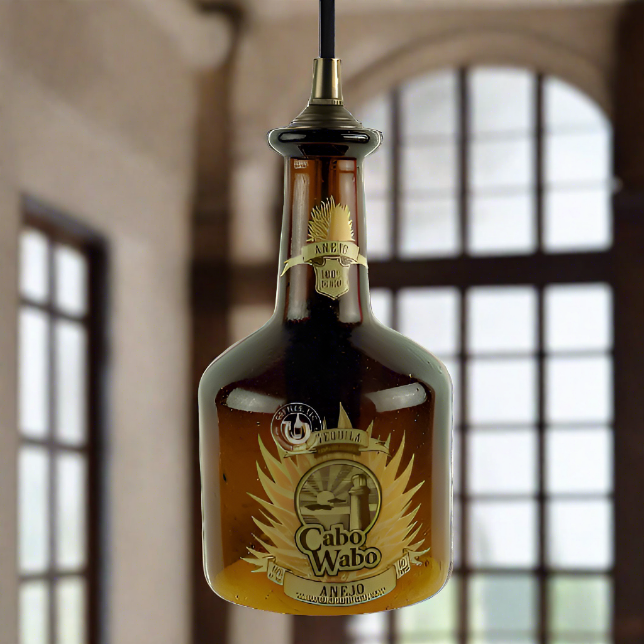 Cabo Wabo Tequila Bottle Pendant Light - Anejo