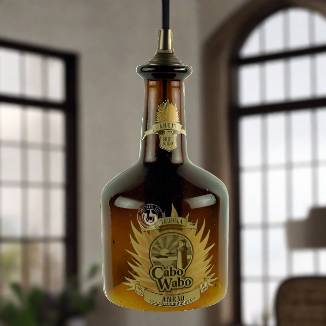 Cabo Wabo Tequila Bottle Pendant Light - Anejo
