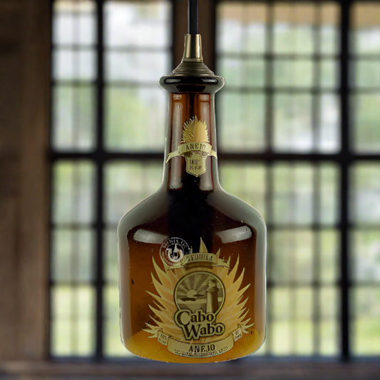 Cabo Wabo Tequila Bottle Pendant Light - Anejo