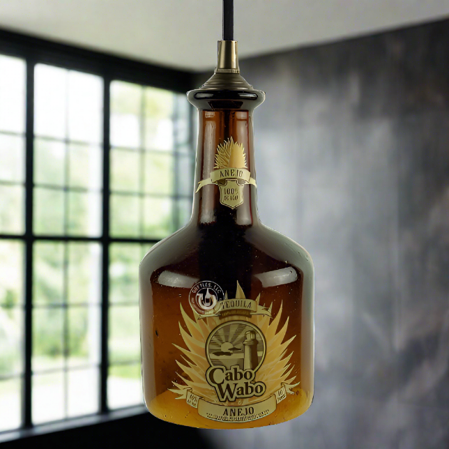 Cabo Wabo Tequila Bottle Pendant Light - Anejo