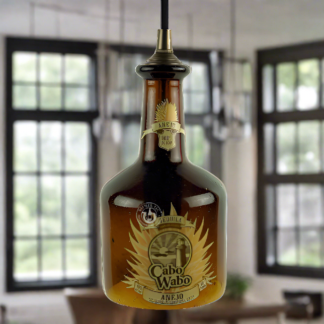 Cabo Wabo Tequila Bottle Pendant Light - Anejo