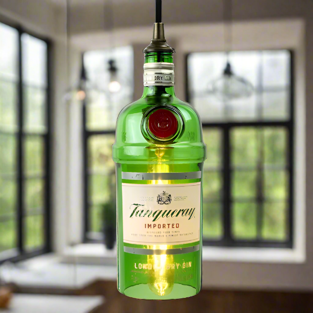 Tanqueray Gin Bottle Pendant Light