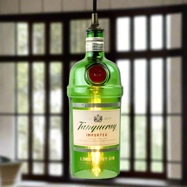 Tanqueray Gin Bottle Pendant Light