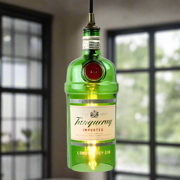 Tanqueray Gin Bottle Pendant Light