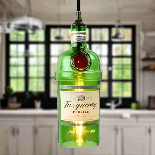 Tanqueray Gin Bottle Pendant Light