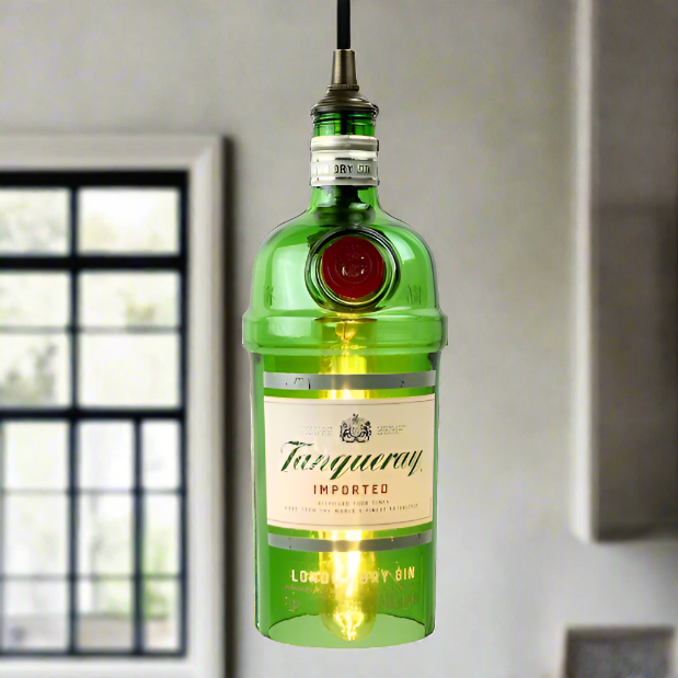 Tanqueray Gin Bottle Pendant Light