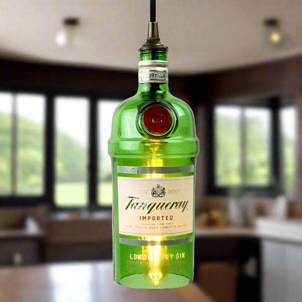 Tanqueray Gin Bottle Pendant Light