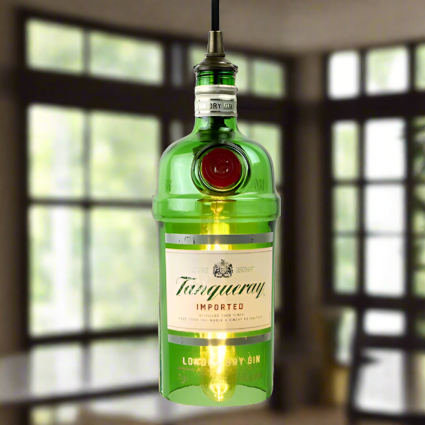 Tanqueray Gin Bottle Pendant Light
