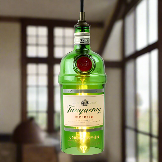 Tanqueray Gin Bottle Pendant Light