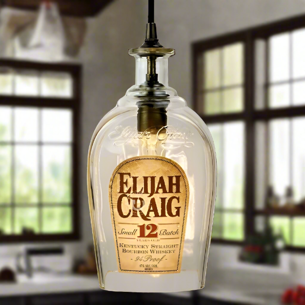 Elijah Craig Whiskey Bottle Pendant Light