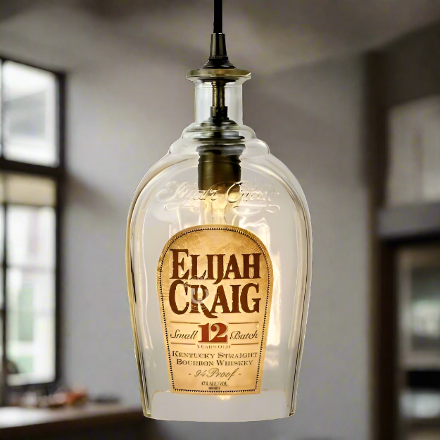 Elijah Craig Whiskey Bottle Pendant Light