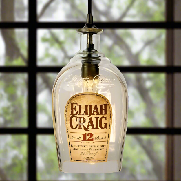 Elijah Craig Whiskey Bottle Pendant Light