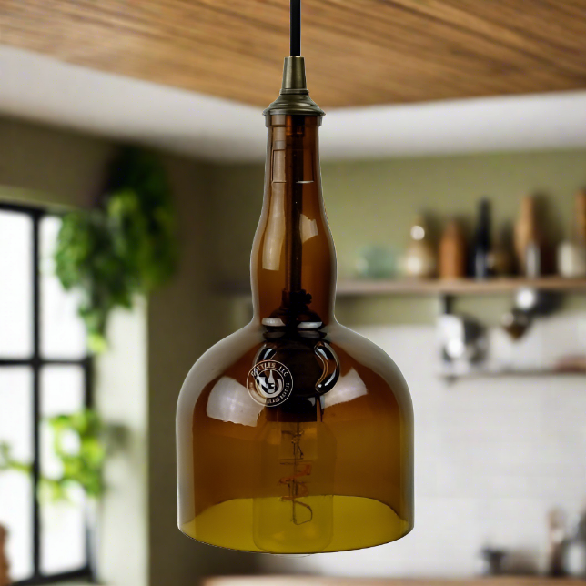 Grand Marnier Liqueur Bottle Pendant Light