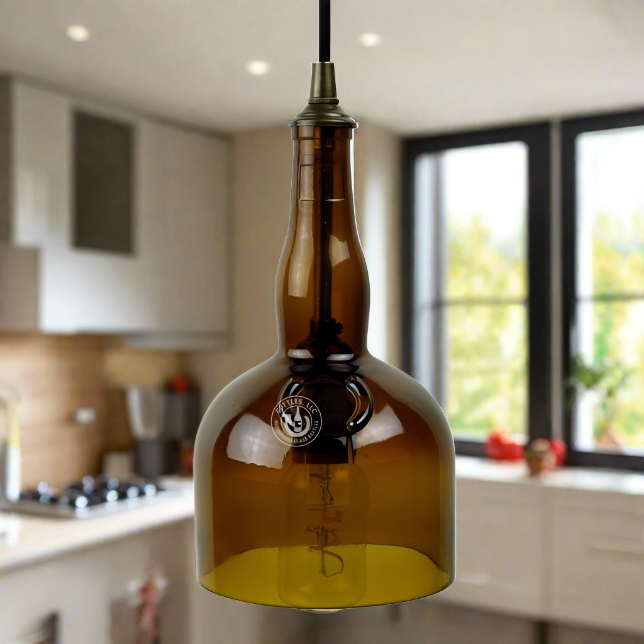 Grand Marnier Liqueur Bottle Pendant Light