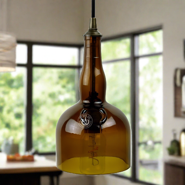 Grand Marnier Liqueur Bottle Pendant Light