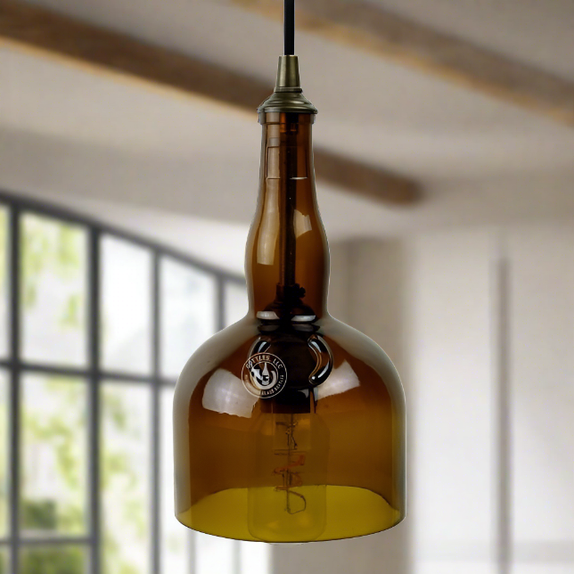Grand Marnier Liqueur Bottle Pendant Light