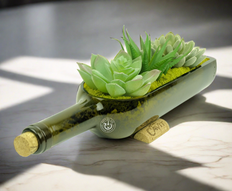 wine bottle succulent planter diy Wine Bottle Planter – Gottles