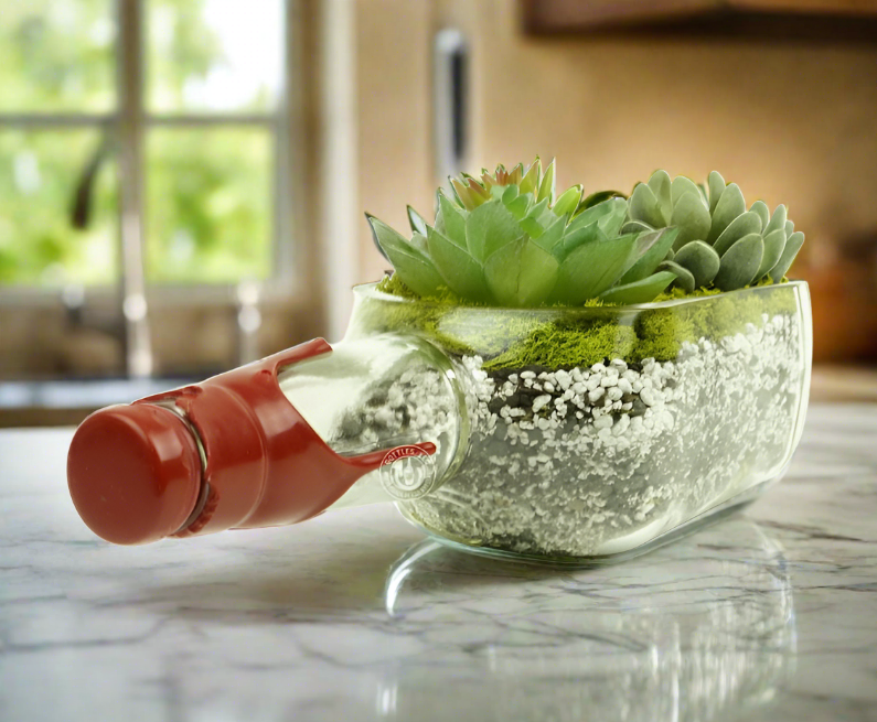 Maker's Mark Whisky Bottle Planter