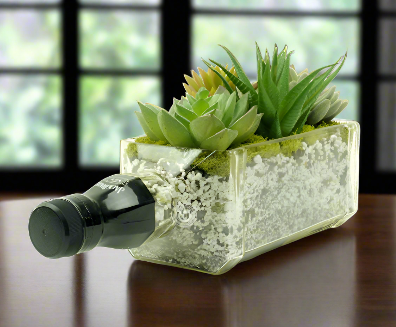 Jack Daniel's Whiskey Bottle Planter