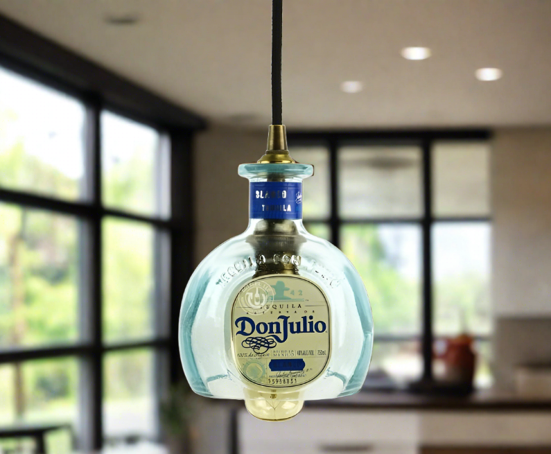 Don Julio Blanco Tequila Bottle Pendant Light
