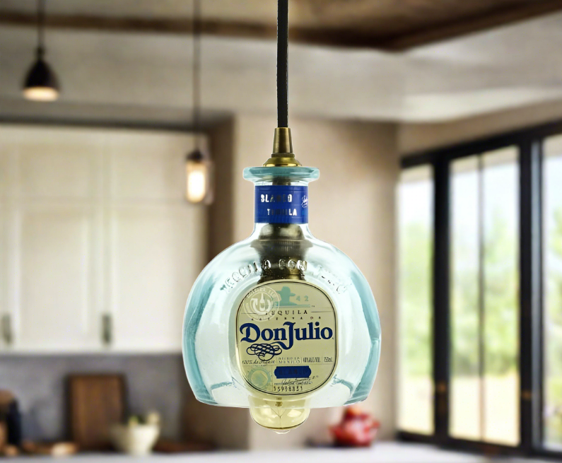 Don Julio Blanco Tequila Bottle Pendant Light