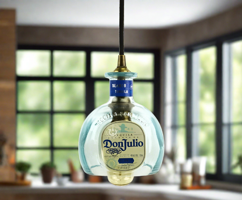 Don Julio Blanco Tequila Bottle Pendant Light