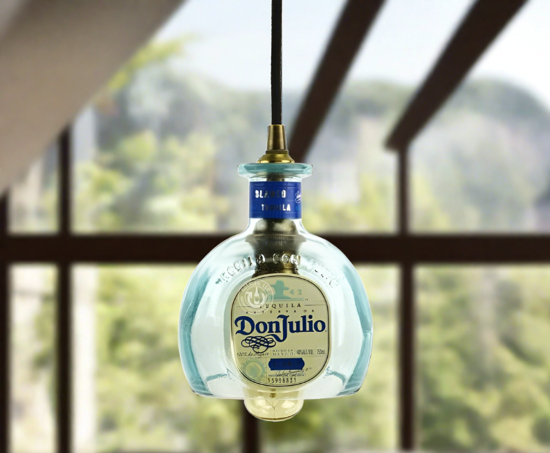 Don Julio Blanco Tequila Bottle Pendant Light