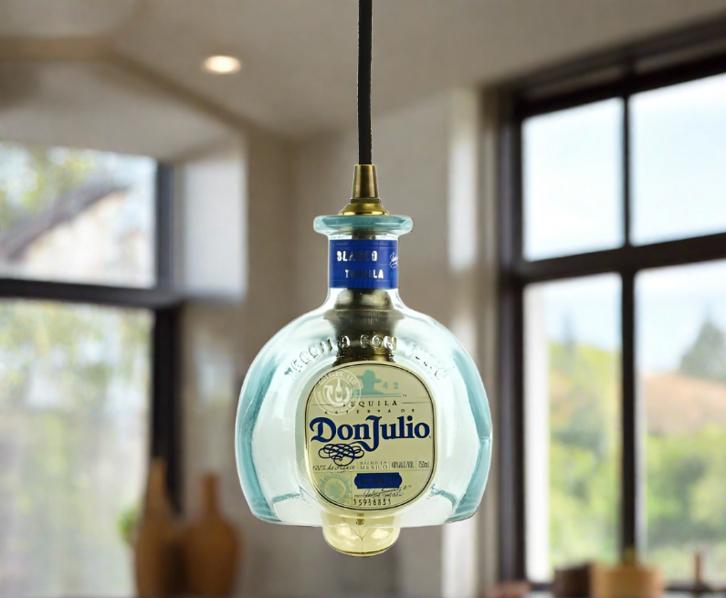 Don Julio Blanco Tequila Bottle Pendant Light