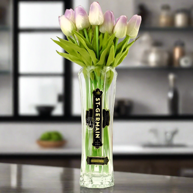 St. Germain Liqueur Bottle Vase