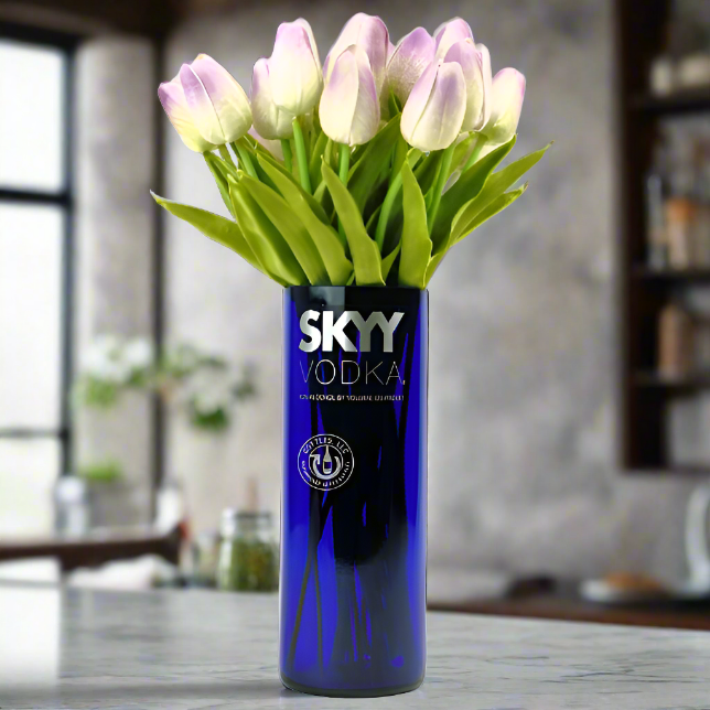 Skyy Vodka Bottle Vase