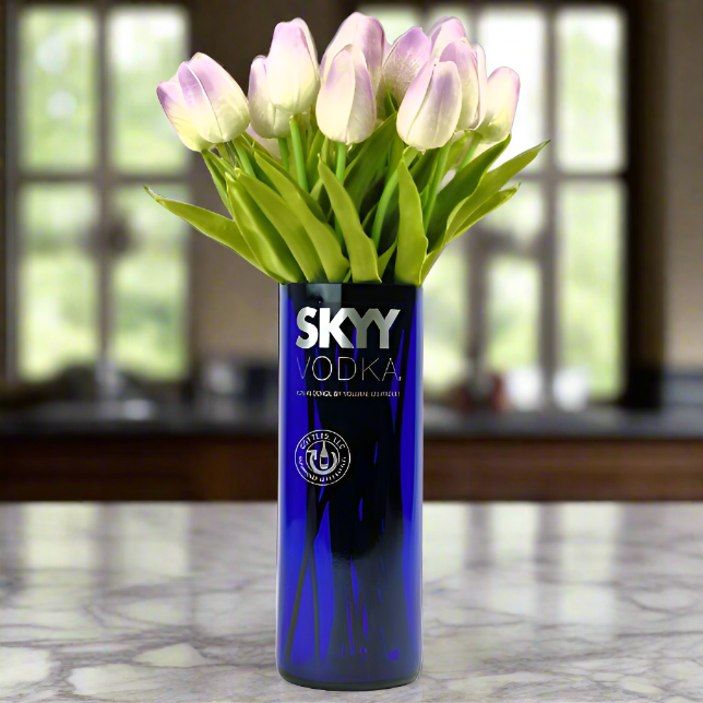 Skyy Vodka Bottle Vase