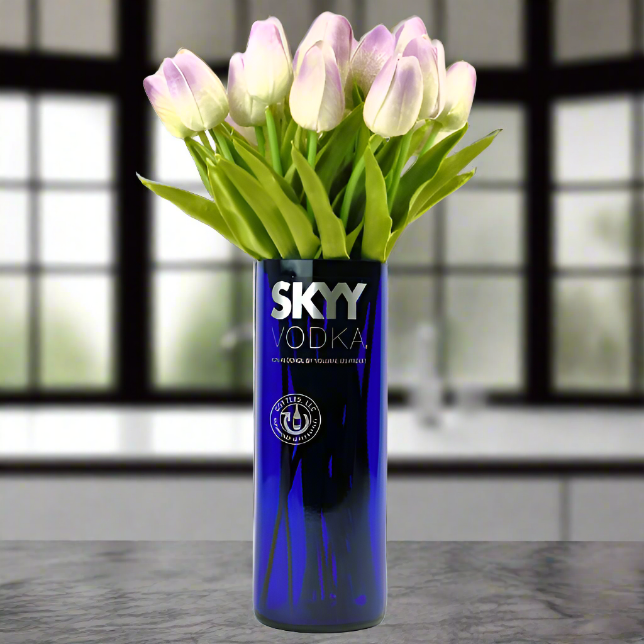Skyy Vodka Bottle Vase