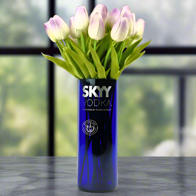 Skyy Vodka Bottle Vase