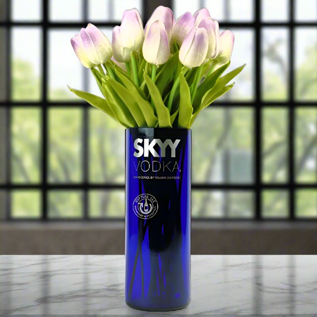 Skyy Vodka Bottle Vase