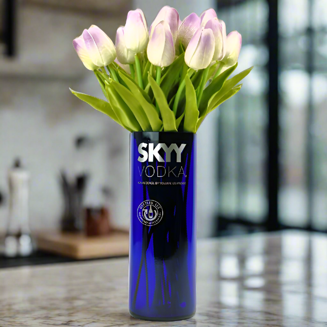 Skyy Vodka Bottle Vase