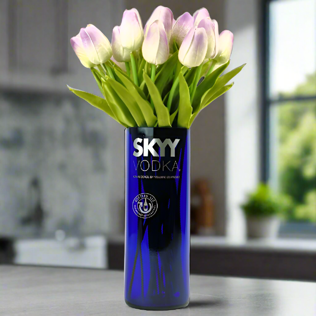 Skyy Vodka Bottle Vase