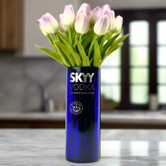 Skyy Vodka Bottle Vase