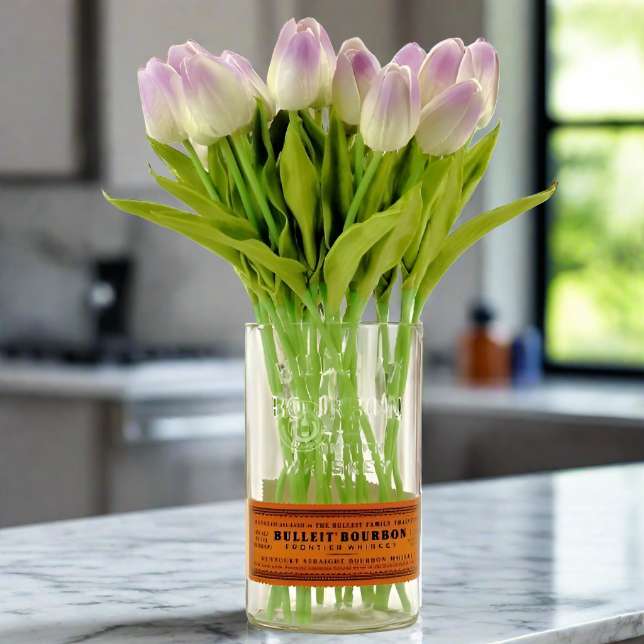 Bulleit Bourbon Whiskey Bottle Vase