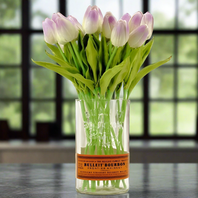 Bulleit Bourbon Whiskey Bottle Vase