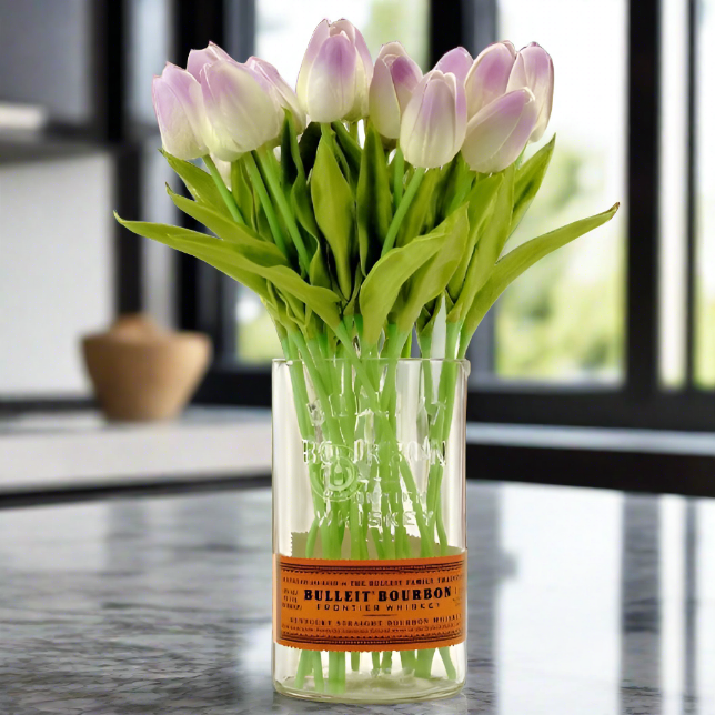 Bulleit Bourbon Whiskey Bottle Vase