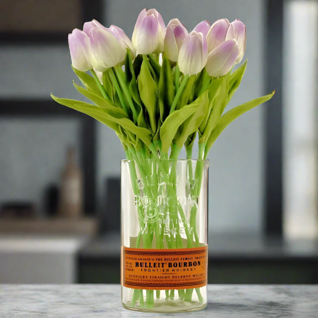 Bulleit Bourbon Whiskey Bottle Vase