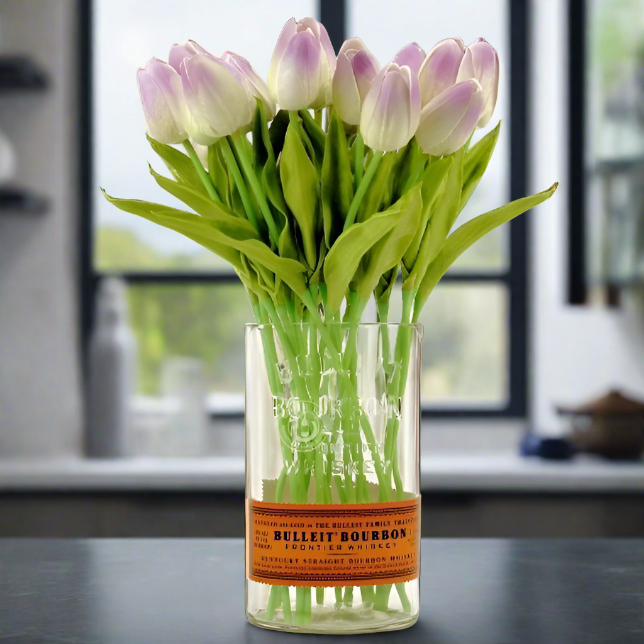 Bulleit Bourbon Whiskey Bottle Vase