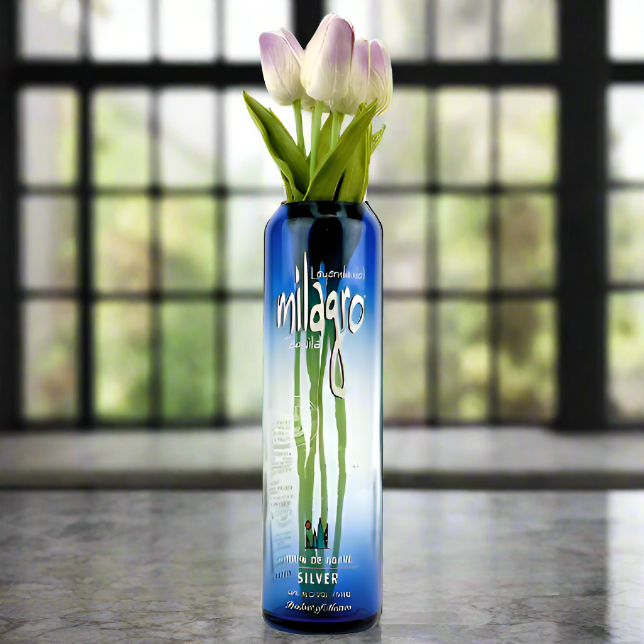 Milagro Tequila Bottle Vase