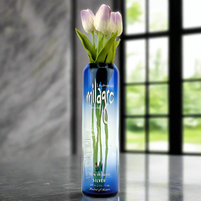Milagro Tequila Bottle Vase