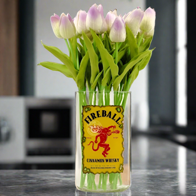 Fireball Cinnamon Whisky Bottle Vase