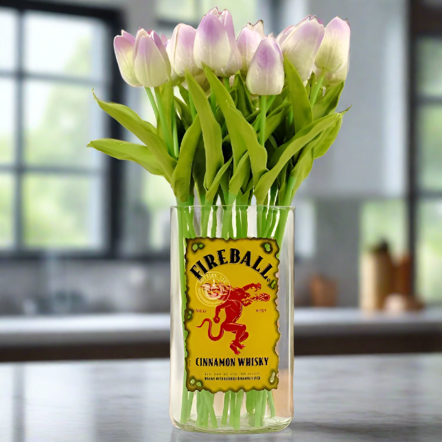 Fireball Cinnamon Whisky Bottle Vase