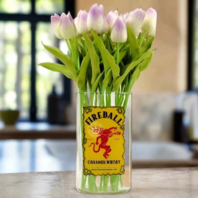 Fireball Cinnamon Whisky Bottle Vase