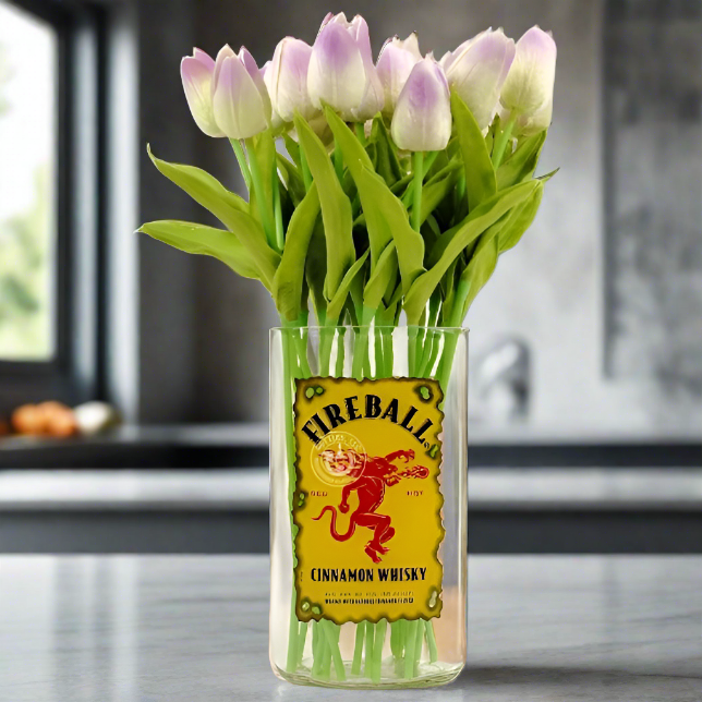 Fireball Cinnamon Whisky Bottle Vase