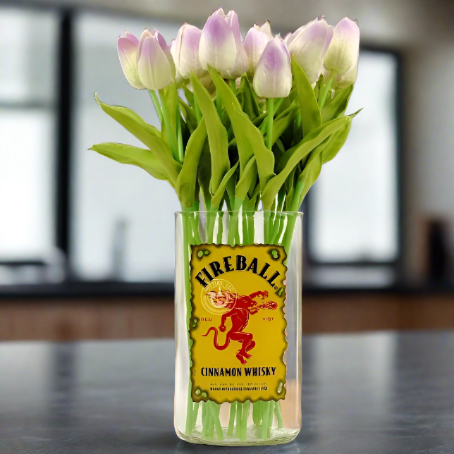 Fireball Cinnamon Whisky Bottle Vase