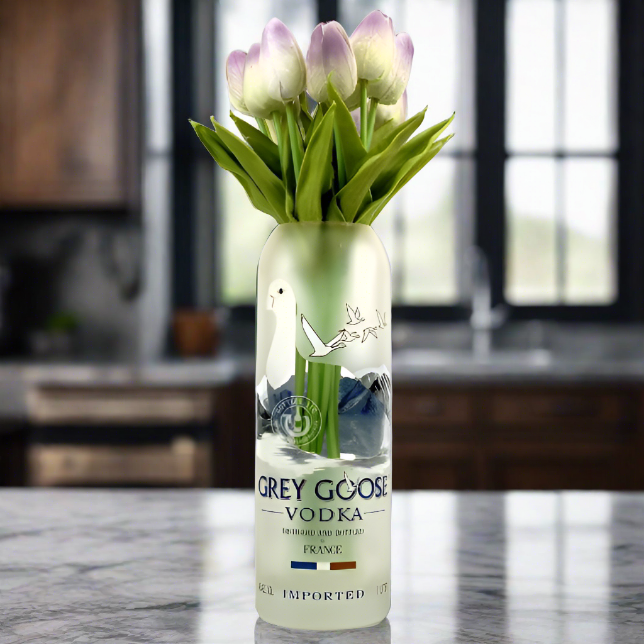 Grey Goose Vodka Bottle Vase